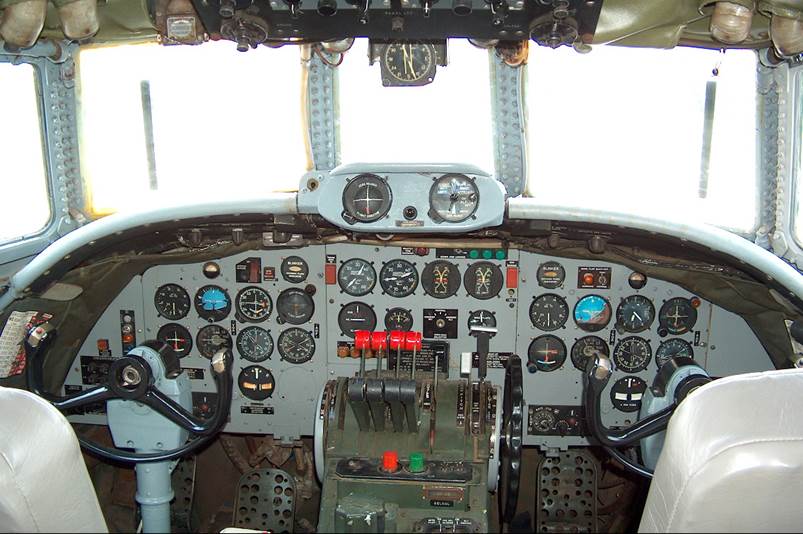 The cockpit of an airplane

Description automatically generated