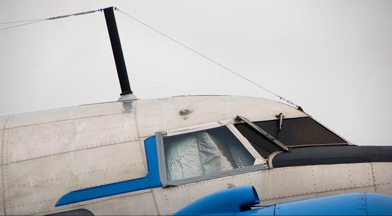 Close-up of a plane's cockpit

Description automatically generated