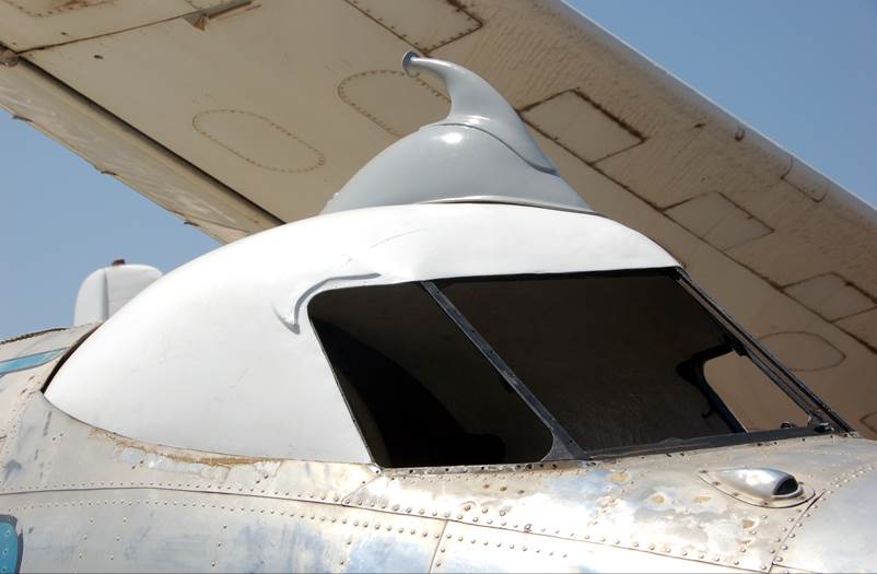 Close-up of a plane's cockpit

Description automatically generated